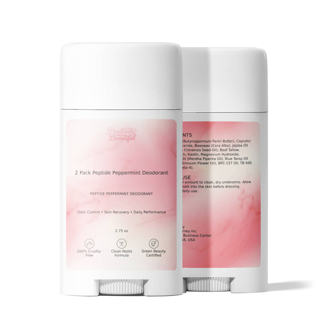2 Pack Peptide Peppermint Deodorant