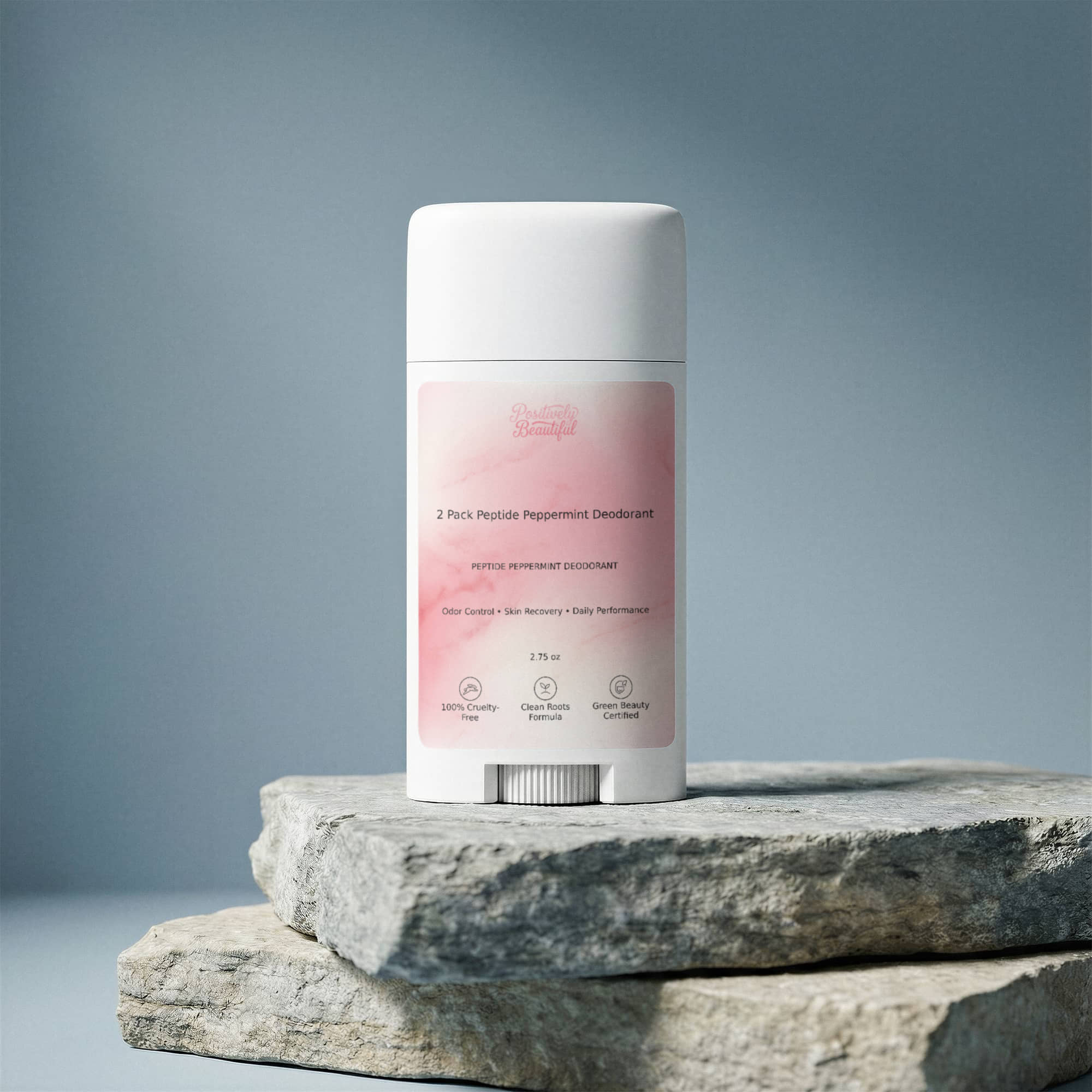 2 Pack Peptide Peppermint Deodorant